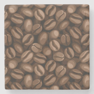 Coffee beans stone coaster