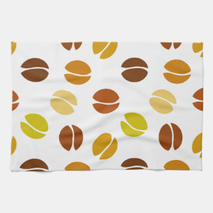 Coffee beans tea towel