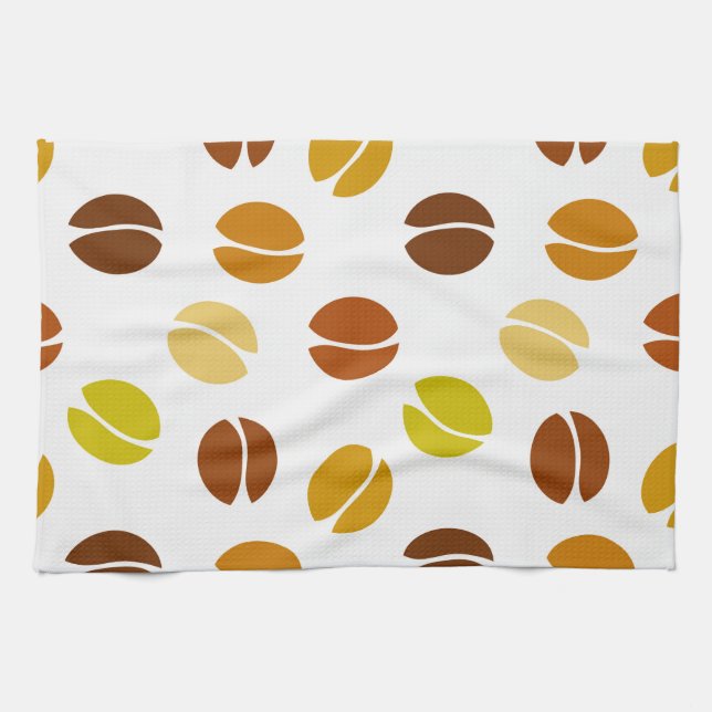 Coffee beans tea towel (Horizontal)