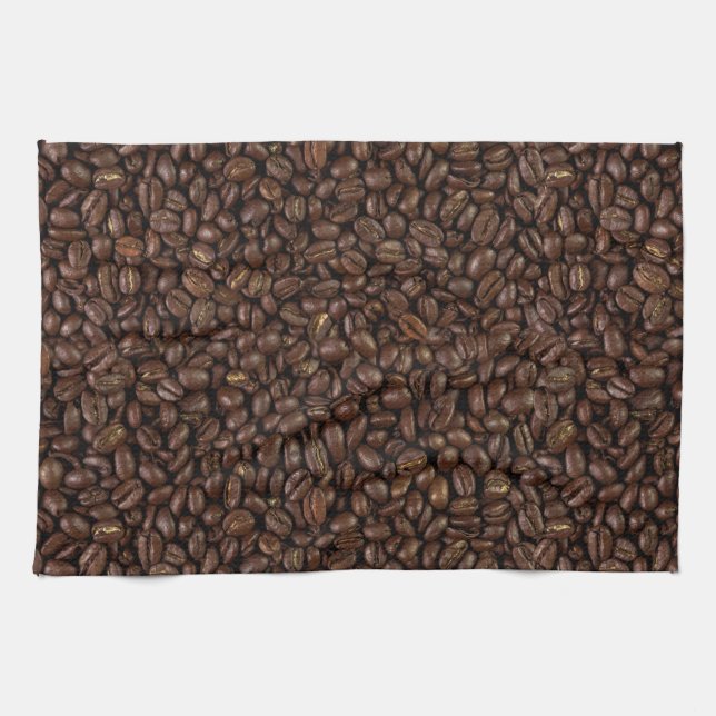 Coffee Beans Tea Towel (Horizontal)