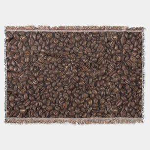 Coffee Beans Throw Blanket