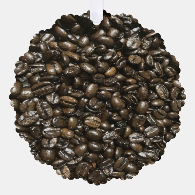 Coffee Beans Tree Decoration Card (Front)