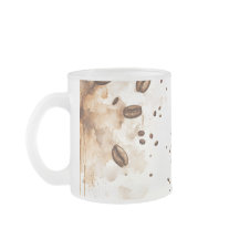 Coffee beans watercolor - Coffee Addicts