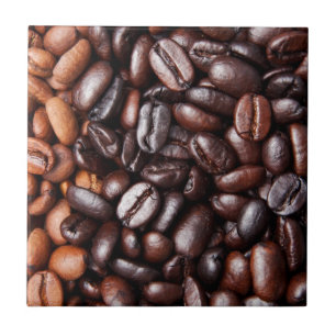 Coffee Beans - whole light and dark roasted Tile