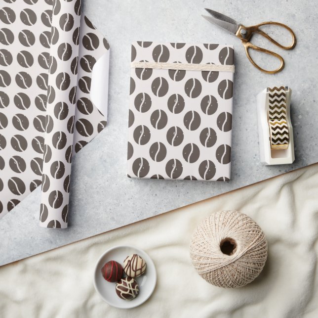 Coffee beans wrapping paper (Crafts)