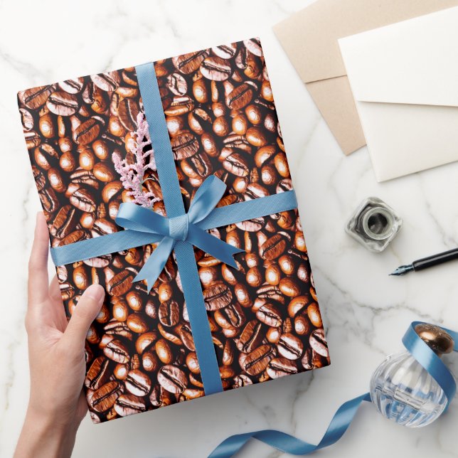 Coffee Beans Wrapping Paper (Gifting)