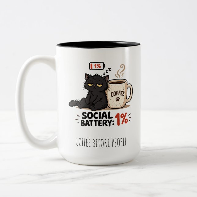 COFFEE BEFORE PEOPLE MUG (Left)