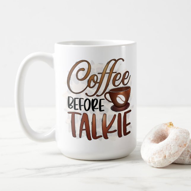 Coffee Before Talkie Mug (With Donut)