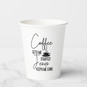  Coffee Bible Life Quote Paper Cups