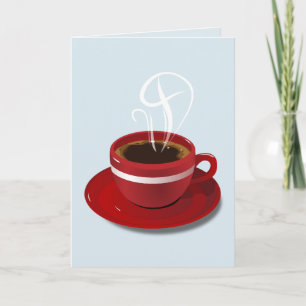 COFFEE BIRTHDAY GREETING CARD
