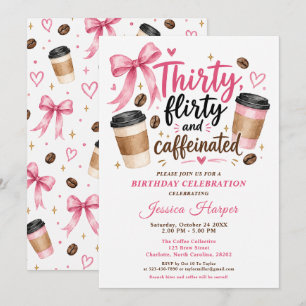 Coffee Birthday Invitation