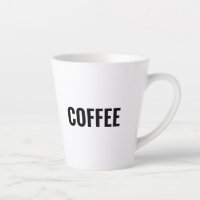 "Coffee" black letters white