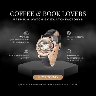 Coffee & Book Lovers Watch