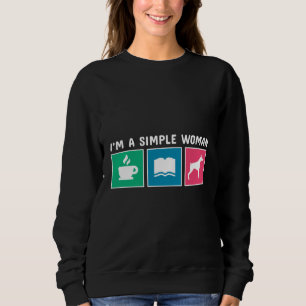 Coffee Books And Doberman Sweatshirt