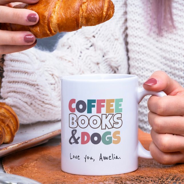 Coffee, books and dogs – Cute Coffee Mug (Creator Uploaded)