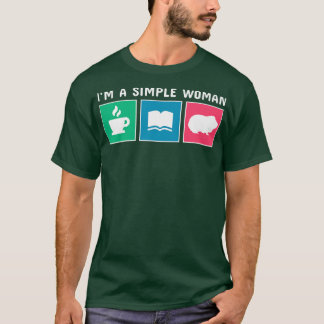 Coffee Books And Guinea Pig Pet  T-Shirt