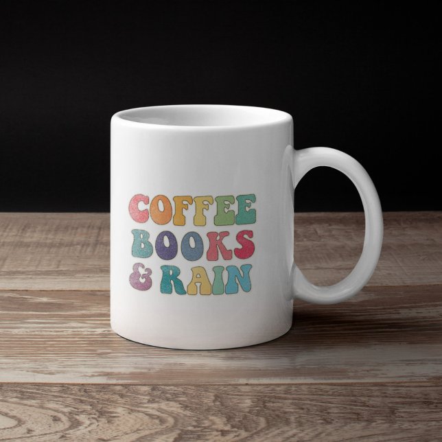 Coffee Books and Rain  Mug (Creator Uploaded)