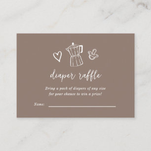 Coffee Books for Baby Enclosure Card Espresso