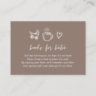 Coffee Books for Baby Enclosure Card Espresso