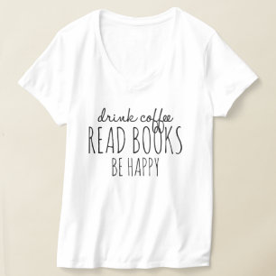 Coffee Books Happiness T-Shirt