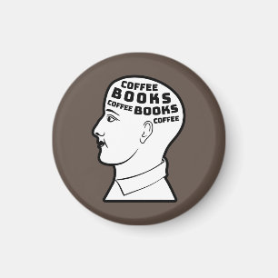 Coffee & Books Magnet