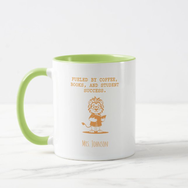Coffee Books Student Success Educator Life Mug (Left)