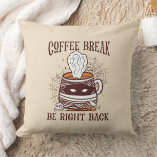 Coffee Break, Be Right Back – Zombie-Inspired Cushion