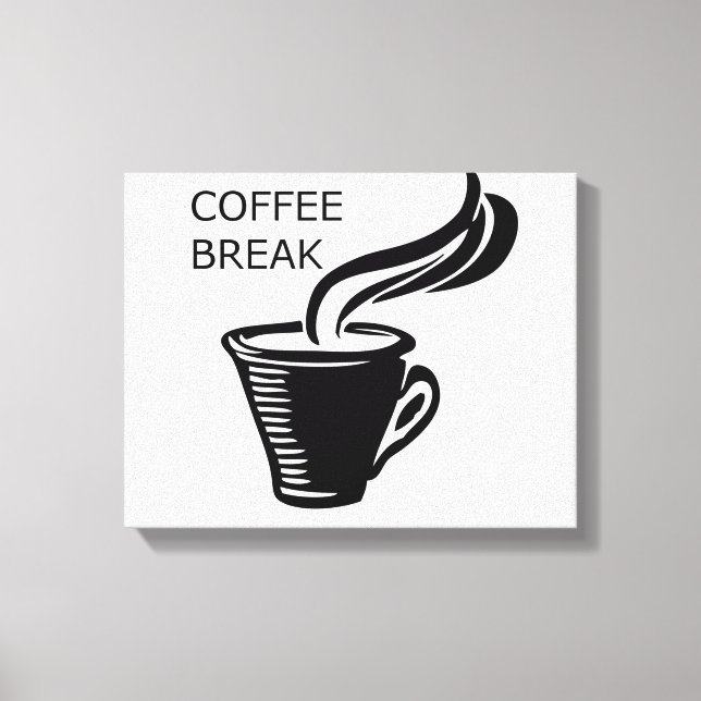 Coffee Break Canvas Print (Front)