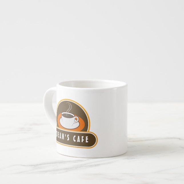 Coffee Break Coffee Cup Cafe Orange Espresso Cups (Front Left)