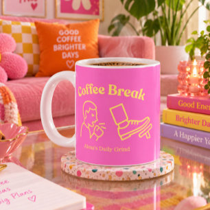 Coffee Break Coughy Brake - Personalised Funny Mug