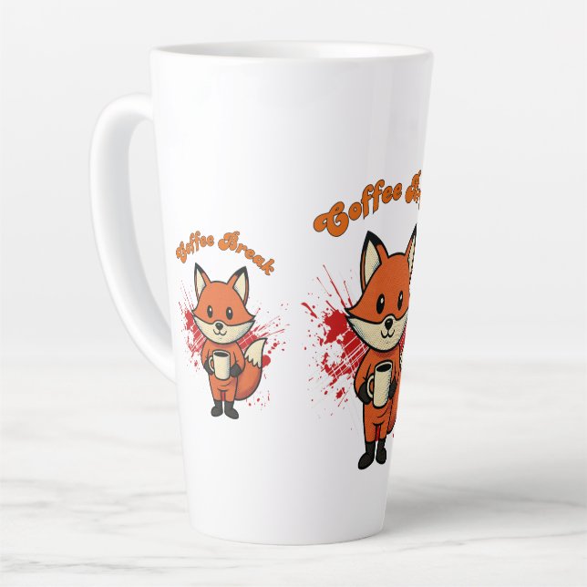 Coffee Break Design Latte Mug (Left Angle)