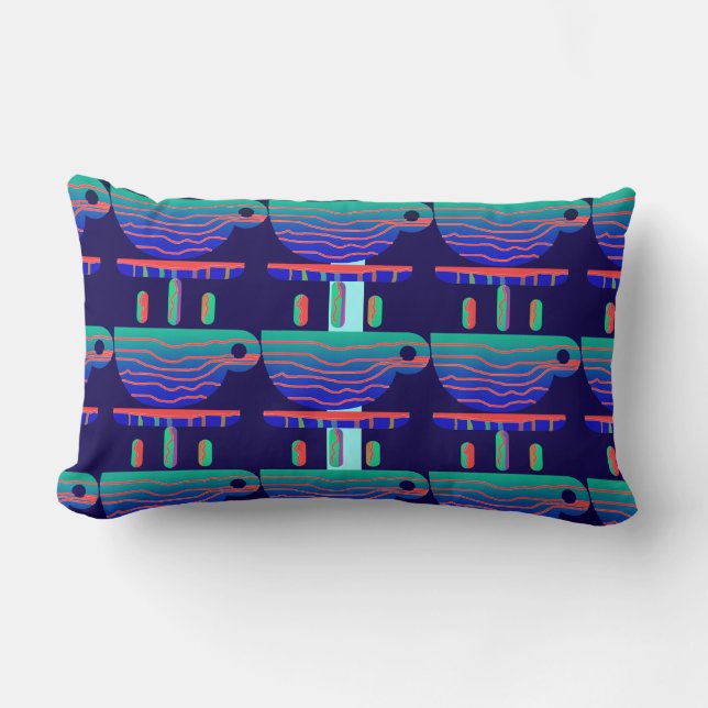 Coffee Break Fun  Lumbar Cushion (Front)