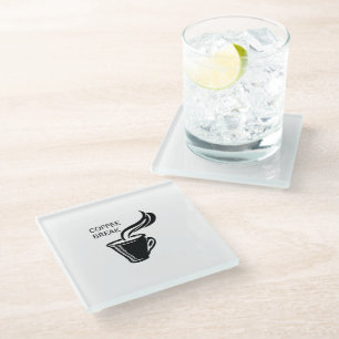 Coffee Break Glass Coaster