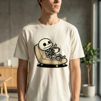 Coffee Break – Grim Reaper Dark Humor Coffee T-Shirt