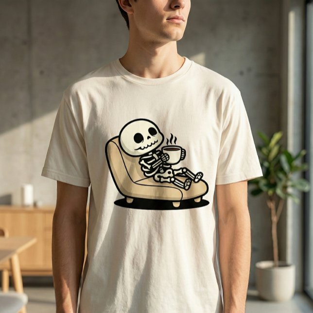 Coffee Break – Grim Reaper Dark Humor Coffee T-Shirt (Creator Uploaded)