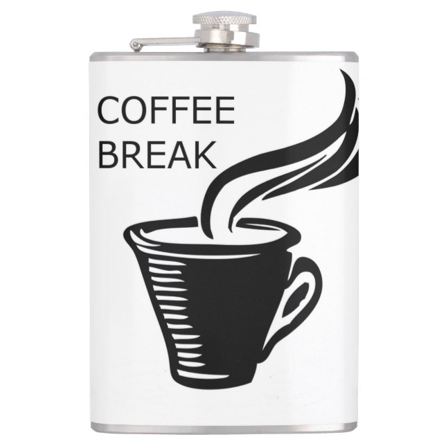 Coffee Break Hip Flask (Front)