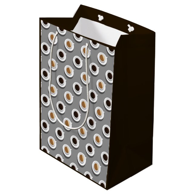 Coffee break. medium gift bag (Back Angled)
