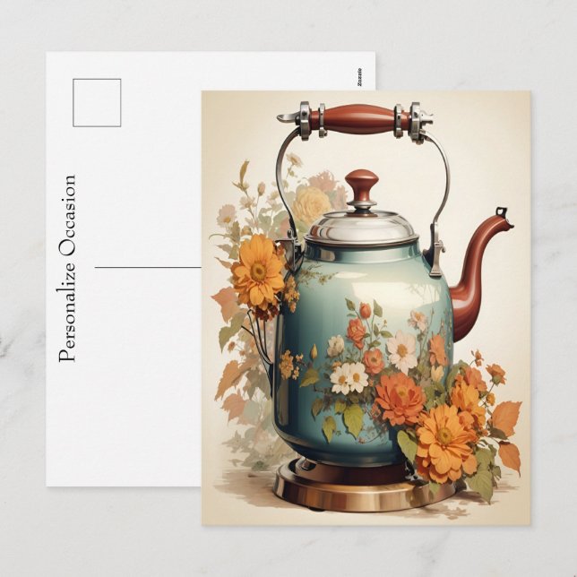 Coffee Break Tea Time Getting Together Occasional  Holiday Postcard (Front/Back)