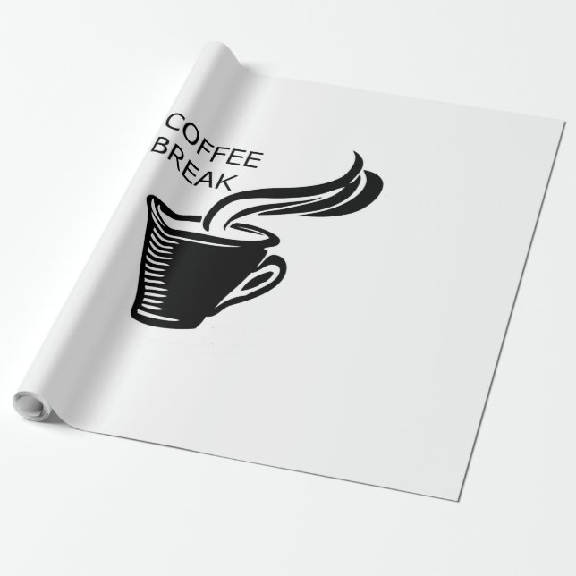 Coffee Break Wrapping Paper (Unrolled)