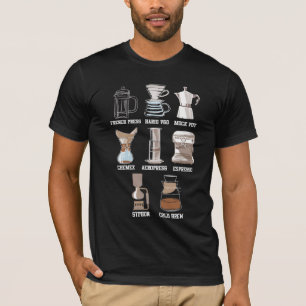 Coffee Brew Method Caffeine Espresso Latte T-Shirt