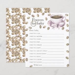 Coffee brewing baby shower Prayers for baby