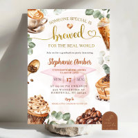 Coffee Brewing Graduation Party Invitation