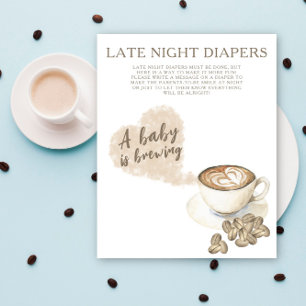 COFFEE BREWING - Late night diapers game Poster