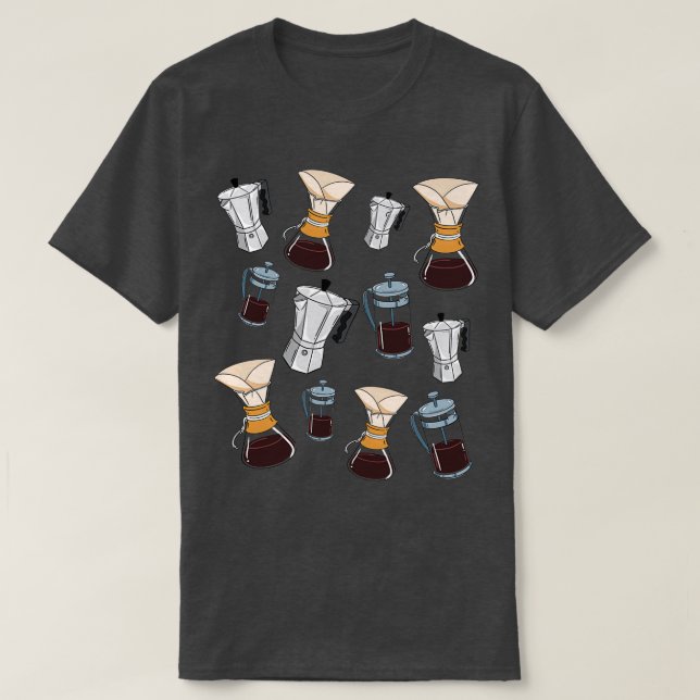 Coffee Brewing Methods Classic TShirt (Design Front)