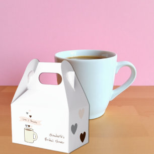 Coffee Bridal Shower Favour Box