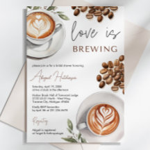 Coffee Bridal Shower - Love is Brewing