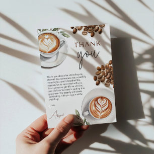 Coffee Bridal Shower - Love is Brewing Thank You