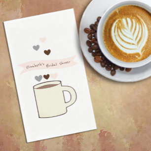 Coffee Bridal Shower Napkin