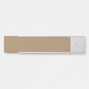 Coffee Brown Custom Name Plate