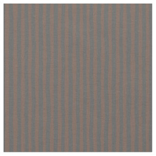 Coffee Brown & Dark Gray Wonky Stripes Fabric